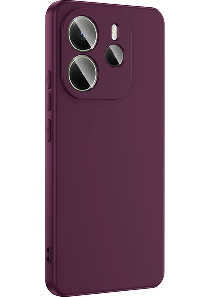Xiaomi Redmi Note 14 4g Kılıf Kadife Iç Yüzey Yumuşak Dokulu Kamera Korumalı Kapak (Mara)