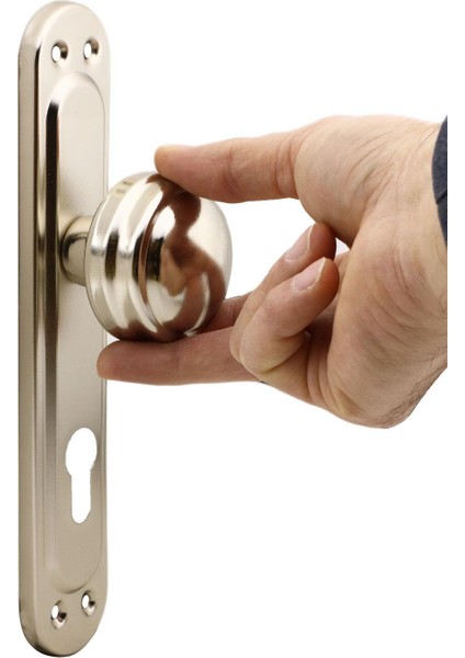 Aynalı Nikel Kapı Tokmağı Topuzu Kolu Metal Tokmak Yale fiyatları