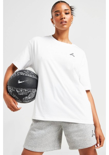 Jordan Essentials Ss Loose Fit Tee Bol Kesim Tişört Beyaz