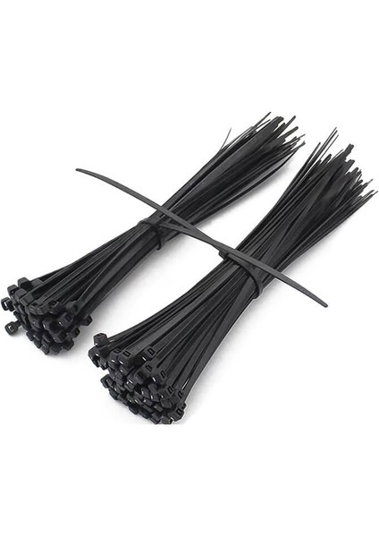Siyah 100 Adet Plastik Cırt Kelepçe & Kablo Bağı 2.5X150 mm modelleri