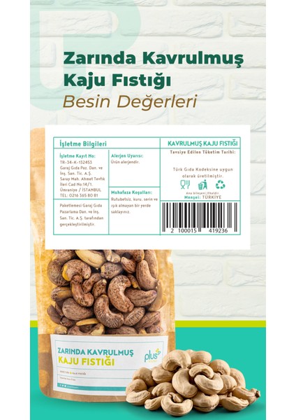 Zarında Kavrulmuş Kaju 200 Gr fiyatları