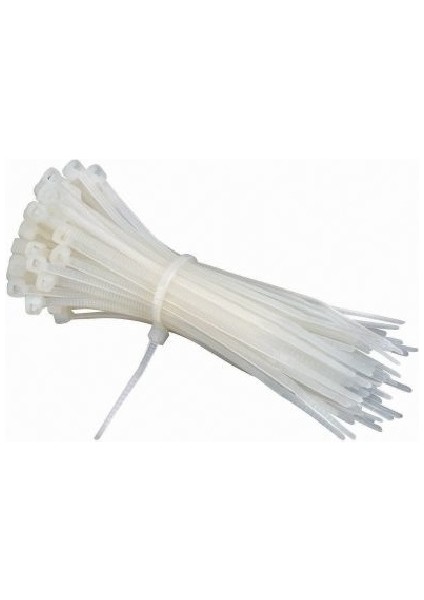 Kablo Bağı & Plastik Kelepçe & Cırt Kelepçe 4,8X300 mm Beyaz 100 Adet