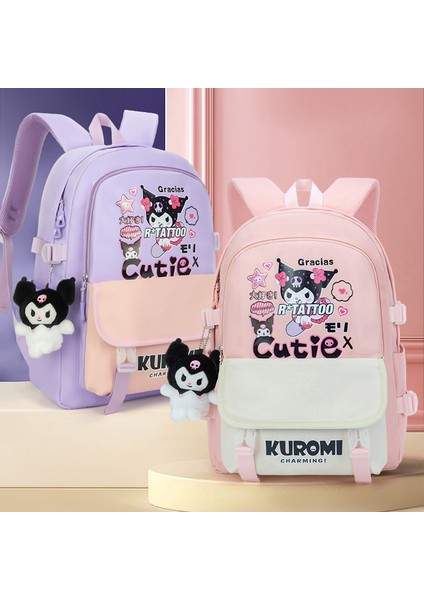 Kuromi Kız Okul Çantası Sırt Çantası (Yurt Dışından)
