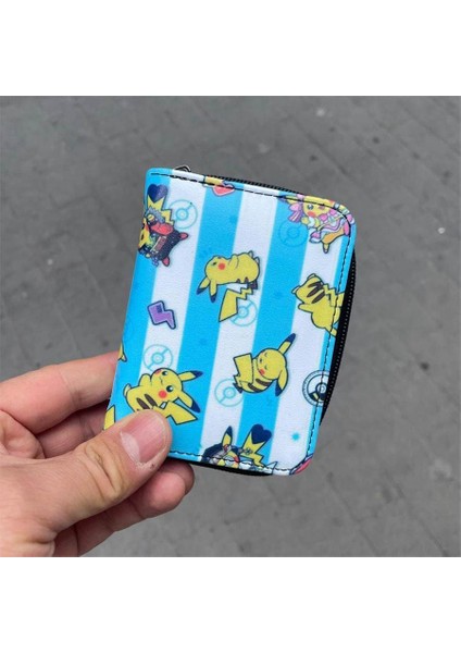 Çizgili Pokemon - Pikachu Kolaj Kısa Cüzdan fiyatları