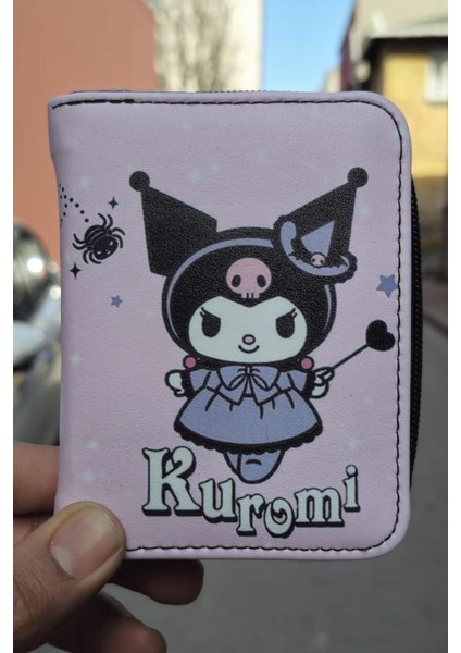 Lila Magician Kuromi Kısa Cüzdan
