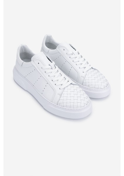 Erkek Hakiki Deri Sneakers & Spor Ayakkabı 04 2559 Erk Ayk Y25 Beyaz Dr/orgu fiyatları