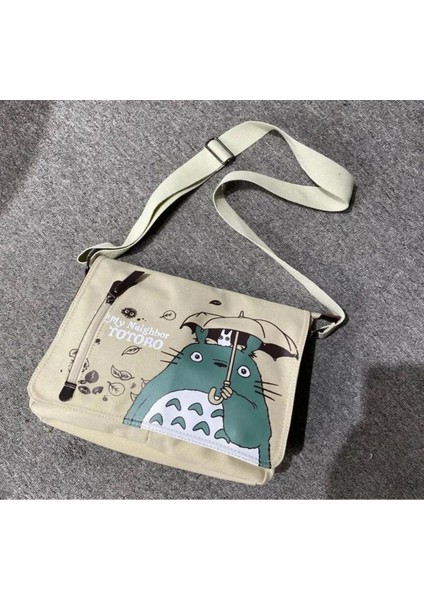 Bej My Neighbor Totoro 3 Bölmeli Postacı Çanta