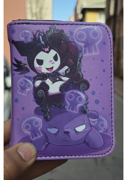 Mor Kuromi's Darkness Kısa Cüzdan