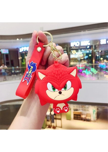Kırmızı Sonic Boom Face Silikon Bozuk Para Cüzdanı