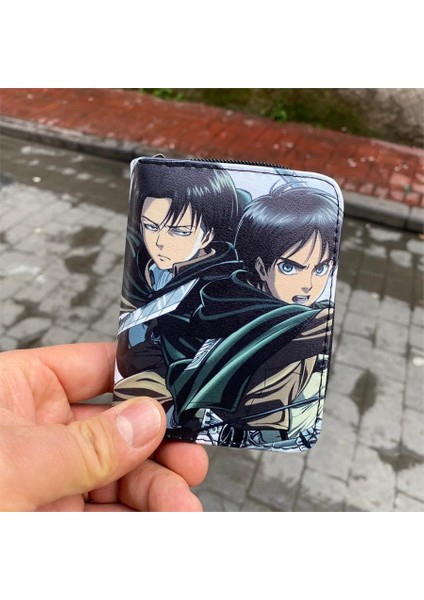 Attack On Titan:shingeki No Kyojin Eren&levi Kısa Cüzdan