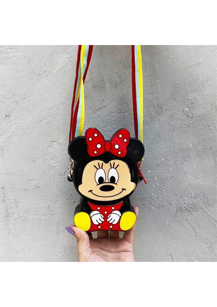 Yeni Minnie Mouse Silikon Mini Omuz Askılı Çocuk Çantası fiyatları