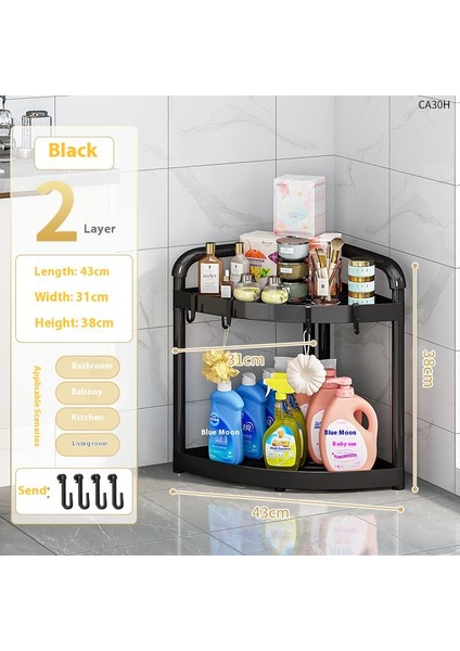 Banyo Raf Rafları Ayaklı Banyo Tripod Kelepçeleri Depolama Tanrısı Tuvalet Tuvalet Köşe Depolama (Yurt Dışından)