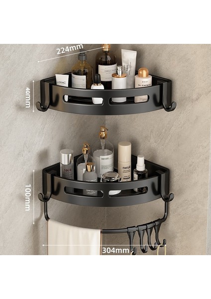 Banyo Banyo Üçgen Raf Tuvalet Tuvalet Rafı Punch Yok Duvara Monte Duvar Rafı (Yurt Dışından)