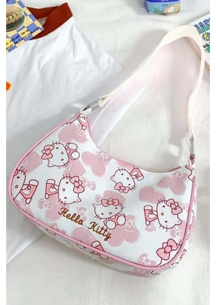 Pembe Hello Kitty Lolita Kol Çantası