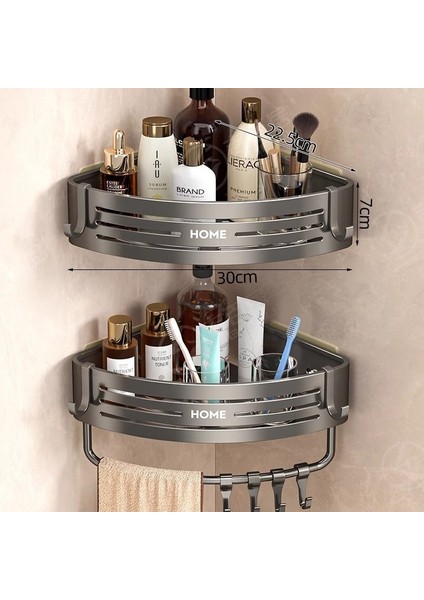 Banyo Banyo Üçgen Raf Tuvalet Tuvalet Rafı Punch Yok Duvara Monte Duvar Rafı (Yurt Dışından)