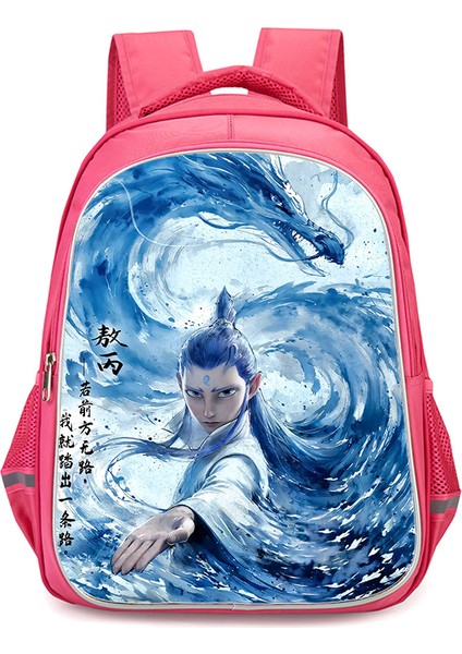 Nezha Iki Sihirli Çocuk Denizin Peşinde Anime Omuzlar Öğrenciler Okul Çantası Bilgisayar Çantası (Yurt Dışından)