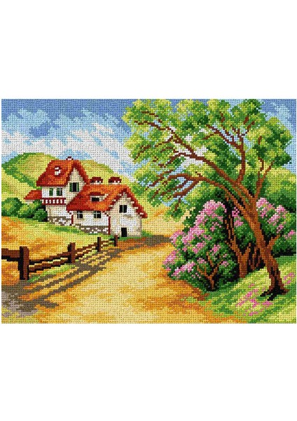 Baskılı Goblen Bahar Manzarası 2537 30*40 cm