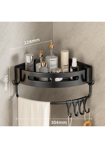 Banyo Banyo Üçgen Raf Tuvalet Tuvalet Rafı Punch Yok Duvara Monte Duvar Rafı (Yurt Dışından)