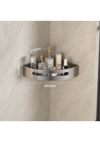 Banyo Banyo Üçgen Raf Tuvalet Tuvalet Rafı Punch Yok Duvara Monte Duvar Rafı (Yurt Dışından)