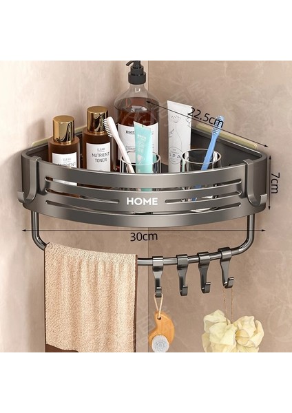 Banyo Banyo Üçgen Raf Tuvalet Tuvalet Rafı Punch Yok Duvara Monte Duvar Rafı (Yurt Dışından)