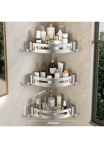 Banyo Banyo Üçgen Raf Tuvalet Tuvalet Rafı Punch Yok Duvara Monte Duvar Rafı (Yurt Dışından)