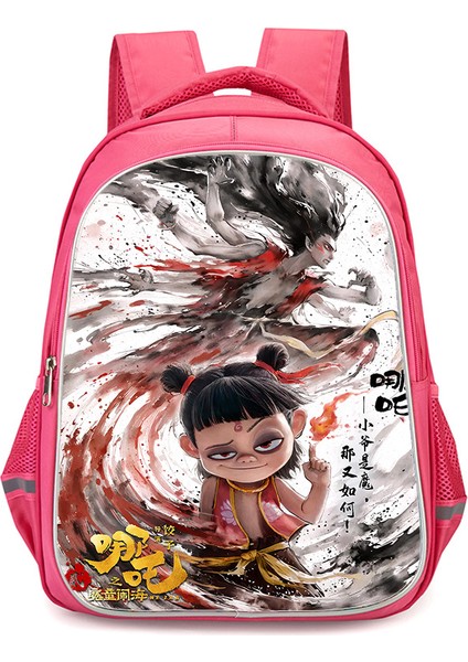 Nezha Iki Sihirli Çocuk Denizin Peşinde Anime Omuzlar Öğrenciler Okul Çantası Bilgisayar Çantası (Yurt Dışından)