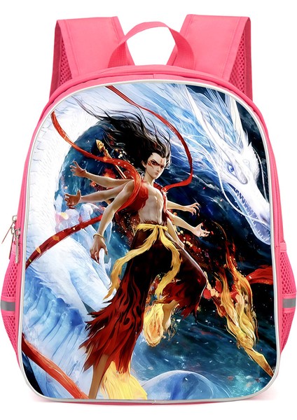 Nezha Iki Sihirli Çocuk Denizin Peşinde Anime Omuzlar Öğrenciler Okul Çantası Bilgisayar Çantası (Yurt Dışından)