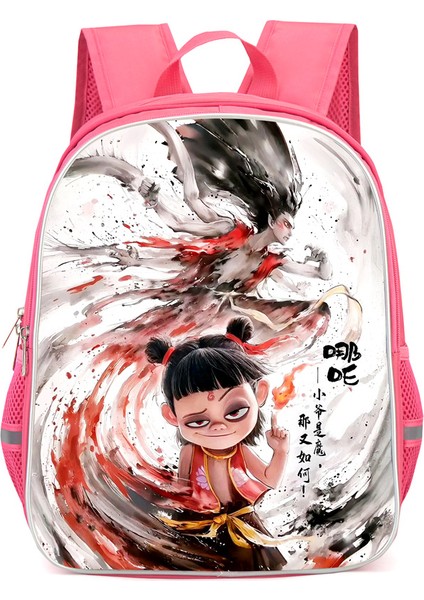 Nezha Iki Sihirli Çocuk Denizin Peşinde Anime Omuzlar Öğrenciler Okul Çantası Bilgisayar Çantası (Yurt Dışından)