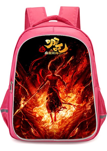 Nezha Iki Sihirli Çocuk Denizin Peşinde Anime Omuzlar Öğrenciler Okul Çantası Bilgisayar Çantası (Yurt Dışından)