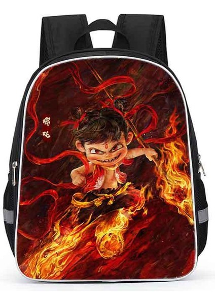 Nezha Okul Çantası Ilkokul Öğrencileri Karikatür Çocuk Anaokulu 1-2 Sınıf Kız Okul Çantası (Yurt Dışından)