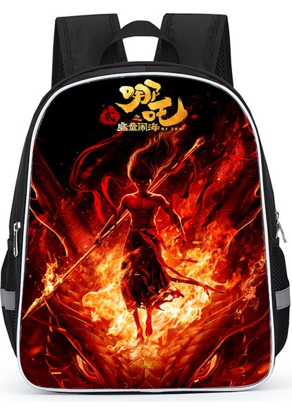 Nezha Iki Sihirli Çocuk Denizin Peşinde Anime Omuzlar Öğrenciler Okul Çantası Bilgisayar Çantası (Yurt Dışından)