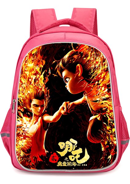 Nezha Iki Sihirli Çocuk Denizin Peşinde Anime Omuzlar Öğrenciler Okul Çantası Bilgisayar Çantası (Yurt Dışından)