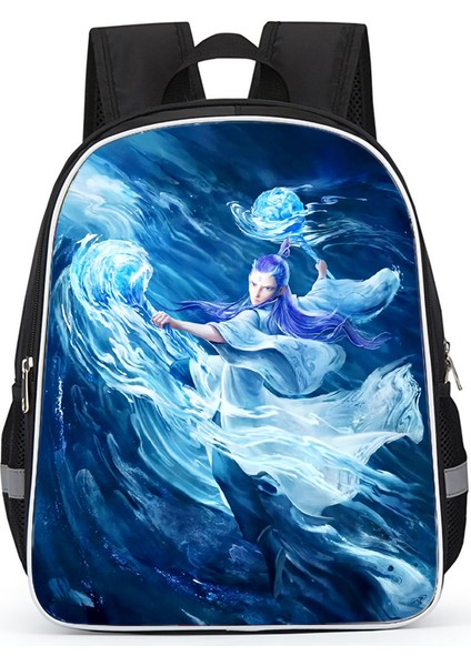 Nezha Iki Sihirli Çocuk Denizin Peşinde Anime Omuzlar Öğrenciler Okul Çantası Bilgisayar Çantası (Yurt Dışından)