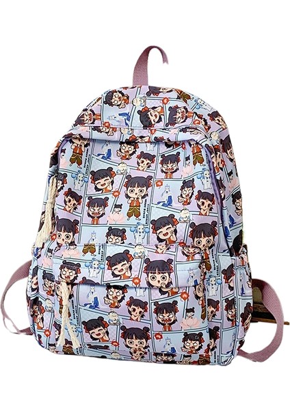 Okul Çantası Nezha Kız Çocuk Moda Omuz Çantası (Yurt Dışından)