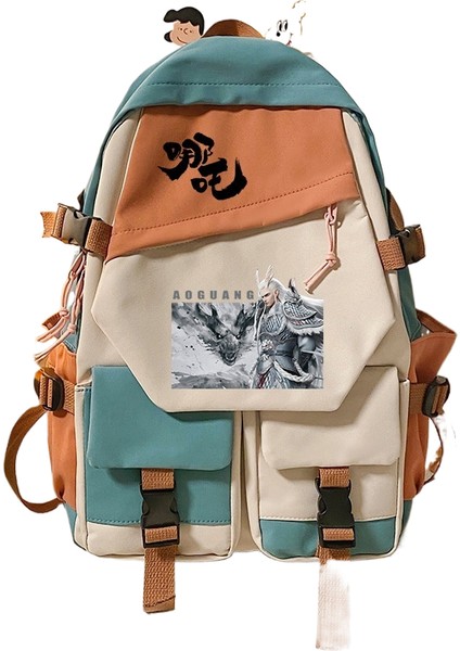 Nezha Etrafında Niş Yakışıklı Moda Ilk ve Ortaokul Öğrencileri Erkek ve Kız Öğrenciler Omuz Çantası Okul Çantası (Yurt Dışından)