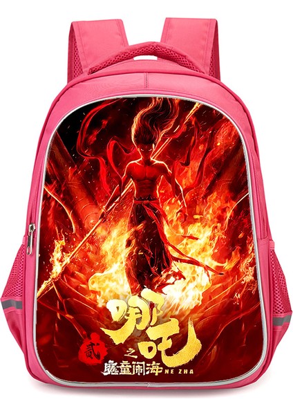 Nezha Iki Sihirli Çocuk Denizin Peşinde Anime Omuzlar Öğrenciler Okul Çantası Bilgisayar Çantası (Yurt Dışından)