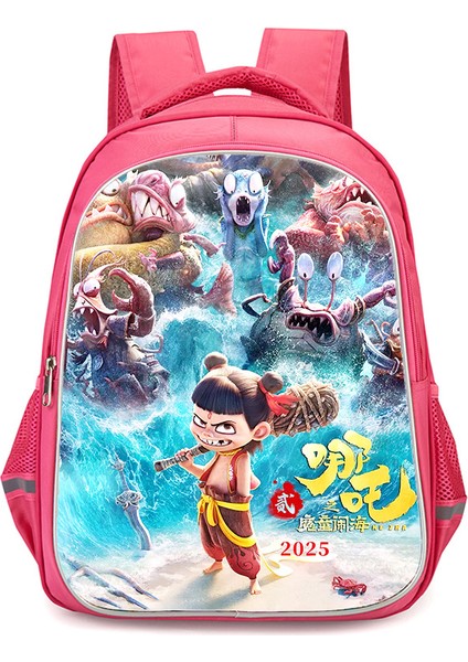 Nezha Iki Sihirli Çocuk Denizin Peşinde Anime Omuzlar Öğrenciler Okul Çantası Bilgisayar Çantası (Yurt Dışından)