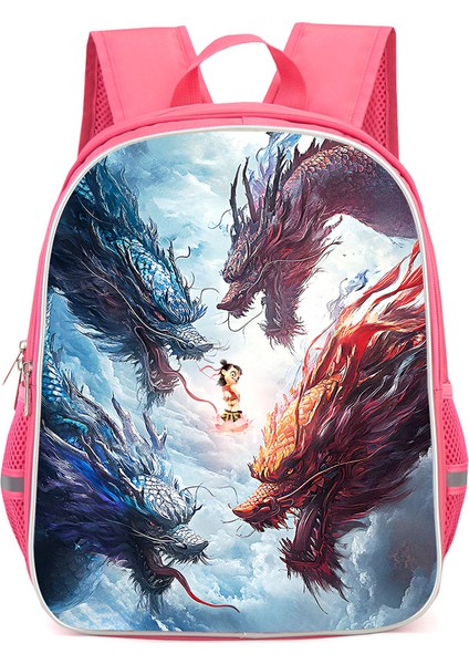 Nezha Iki Sihirli Çocuk Denizin Peşinde Anime Omuzlar Öğrenciler Okul Çantası Bilgisayar Çantası (Yurt Dışından)