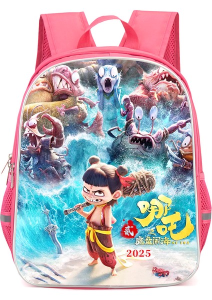 Nezha Iki Sihirli Çocuk Denizin Peşinde Anime Omuzlar Öğrenciler Okul Çantası Bilgisayar Çantası (Yurt Dışından)
