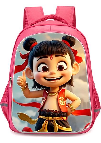 Nezha Iki Sihirli Çocuk Denizin Peşinde Anime Omuzlar Öğrenciler Okul Çantası Bilgisayar Çantası (Yurt Dışından)