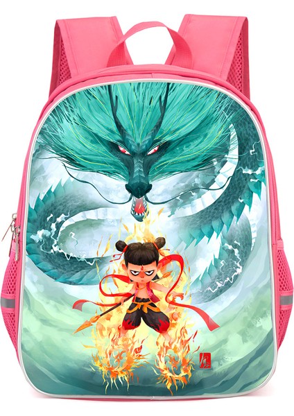 Nezha Iki Sihirli Çocuk Denizin Peşinde Anime Omuzlar Öğrenciler Okul Çantası Bilgisayar Çantası (Yurt Dışından)