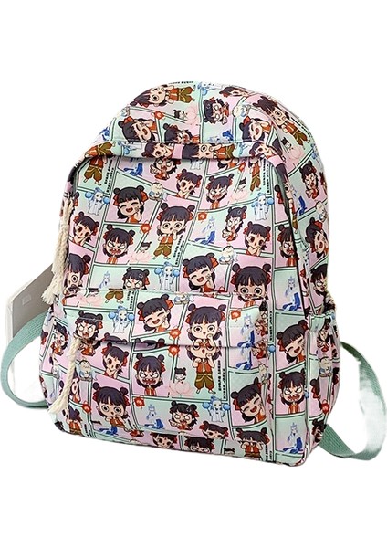 Okul Çantası Nezha Kız Çocuk Moda Omuz Çantası (Yurt Dışından)