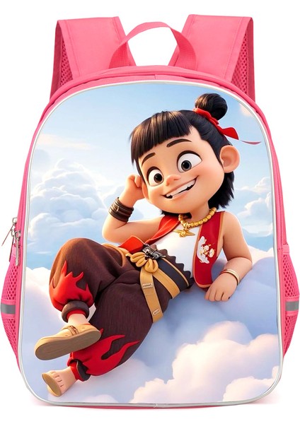 Nezha Iki Sihirli Çocuk Denizin Peşinde Anime Omuzlar Öğrenciler Okul Çantası Bilgisayar Çantası (Yurt Dışından)