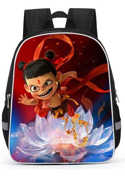 Nezha Okul Çantası Ilkokul Öğrencileri Karikatür Çocuk Anaokulu 1-2 Sınıf Kız Okul Çantası (Yurt Dışından)
