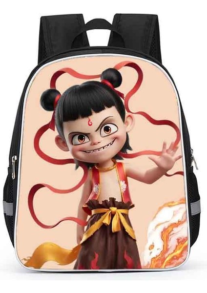 Nezha Okul Çantası Ilkokul Öğrencileri Karikatür Çocuk Anaokulu 1-2 Sınıf Kız Okul Çantası (Yurt Dışından)