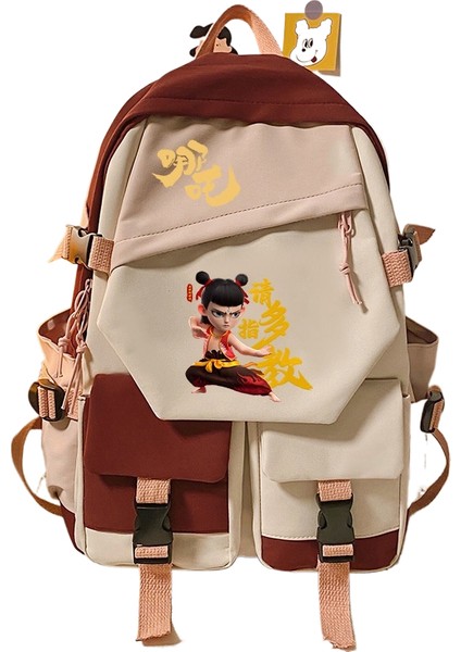 Nezha Etrafında Niş Yakışıklı Moda Ilk ve Ortaokul Öğrencileri Erkek ve Kız Öğrenciler Omuz Çantası Okul Çantası (Yurt Dışından)