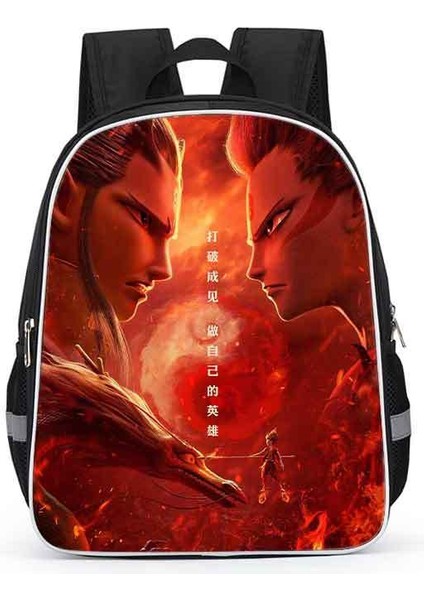 Nezha Okul Çantası Ilkokul Öğrencileri Karikatür Çocuk Anaokulu 1-2 Sınıf Kız Okul Çantası (Yurt Dışından)