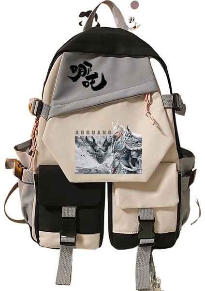 Nezha Etrafında Niş Yakışıklı Moda Ilk ve Ortaokul Öğrencileri Erkek ve Kız Öğrenciler Omuz Çantası Okul Çantası (Yurt Dışından)