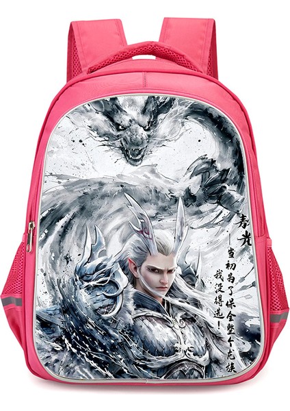 Nezha Iki Sihirli Çocuk Denizin Peşinde Anime Omuzlar Öğrenciler Okul Çantası Bilgisayar Çantası (Yurt Dışından)
