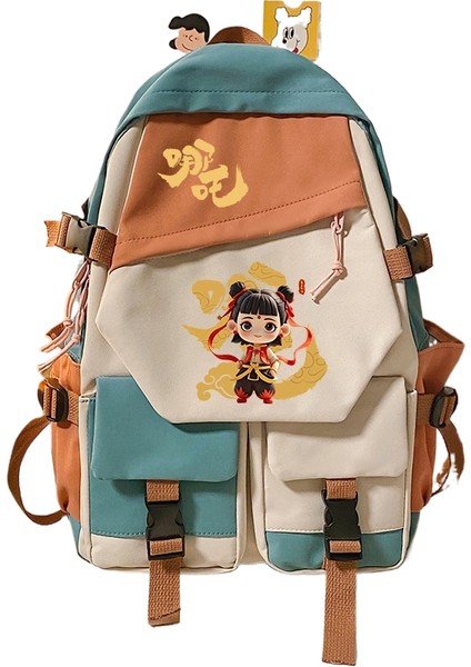 Nezha Etrafında Niş Yakışıklı Moda Ilk ve Ortaokul Öğrencileri Erkek ve Kız Öğrenciler Omuz Çantası Okul Çantası (Yurt Dışından)